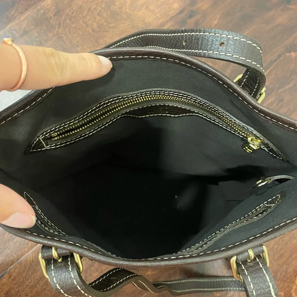 Louis Vuitton Brown Mini Lin PM bucket bag Excellent Condition - Picture 6 of 6